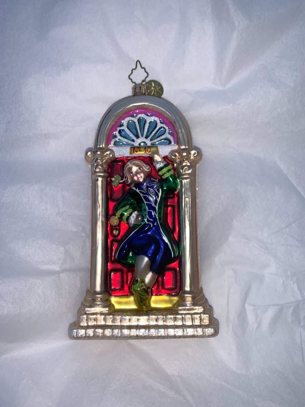 VINTAGE Christopher Radko 12 Days of Christmas Ornament No 10 Downing Street